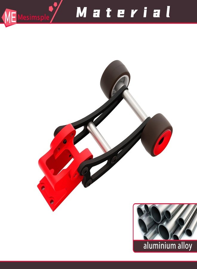 Mesimsple Carbon Fiber Adjustable Wheelie Bar for 1/14 H14BM 14209 14210 Series Upgrade Parts Red - Image 5